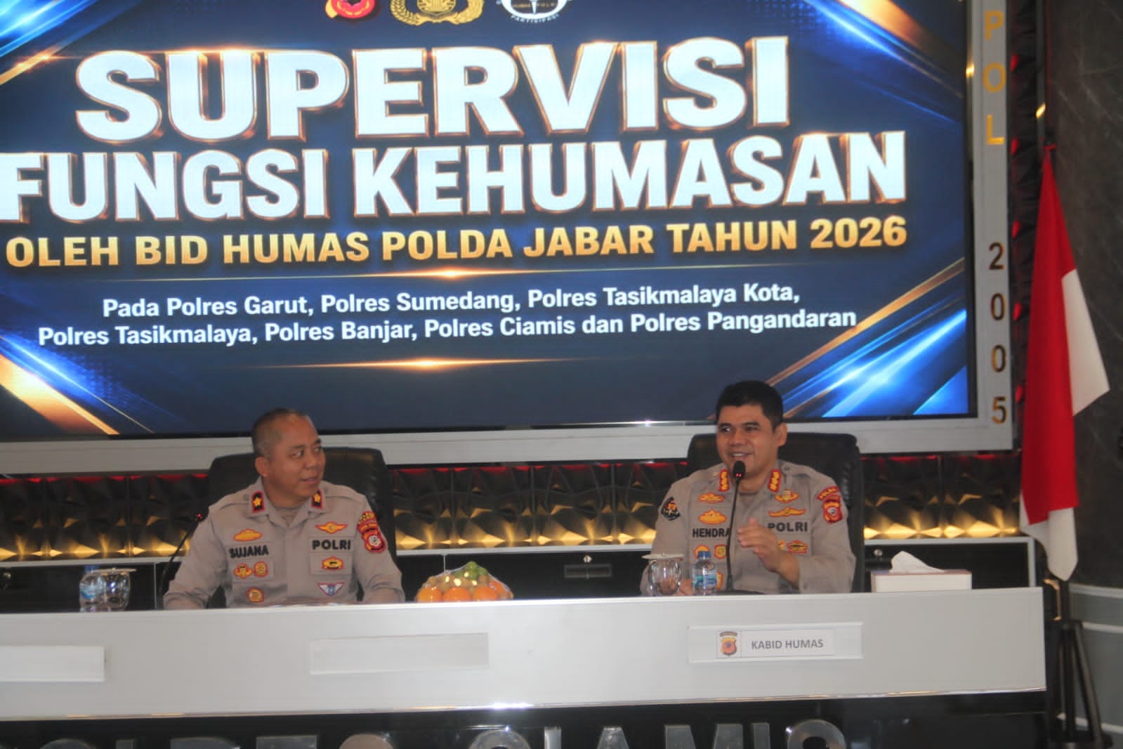 Polda Jabar Gelar Supervisi Fungsi Kehumasan, Diikuti Humas Polres Sumedang 